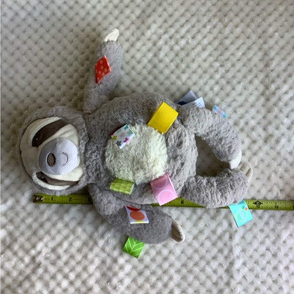 Mary Meyer Taggies Grey Sloth Stuffed Animal Plush Learning Toy - Picture 11 of 12